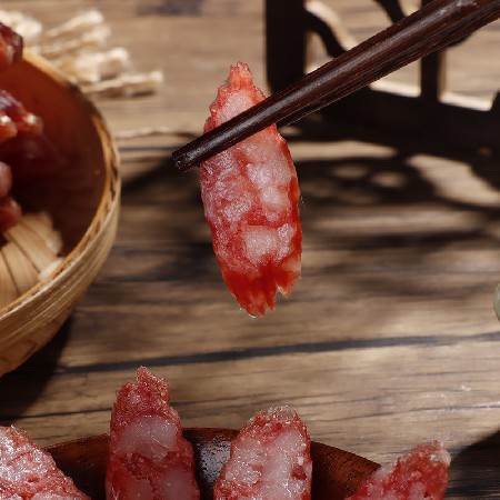 广东风味特产甜咸口味真空腌制切肉风干广式腊味中山农家口味腊肠