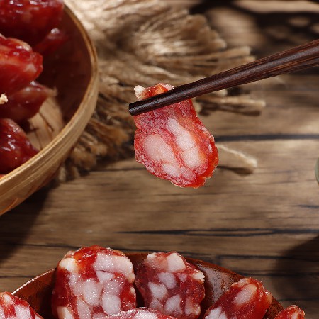 广东风味特产真空腌制切肉风干广式腊味中山农家乐广味煲仔饭腊肠