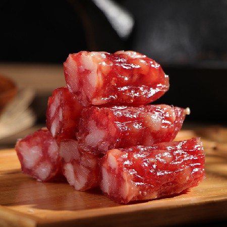 厂家供应切片腊肠2.5kg一箱广东特产广式腊肠农家风味真空包装