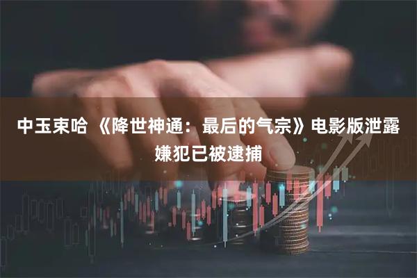 中玉束哈 《降世神通：最后的气宗》电影版泄露嫌犯已被逮捕